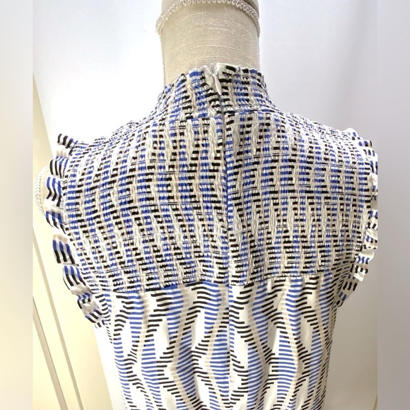 THML Blue and White Patterned Dress - Picture 5 of 12